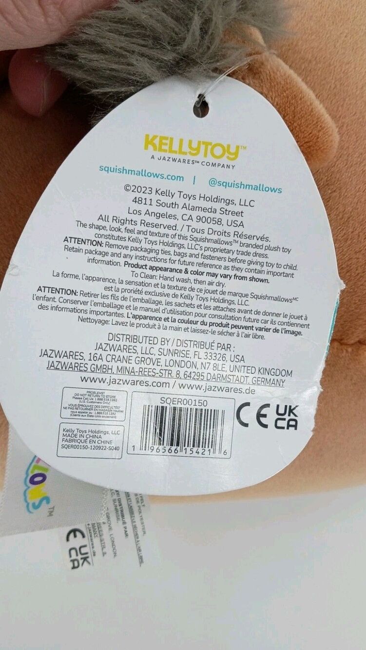 Squishmallows Shep Highland Cow 11" Plush S11 #1672 Kellytoy 2023 w/ Hang Tag - Picture 5 of 14
